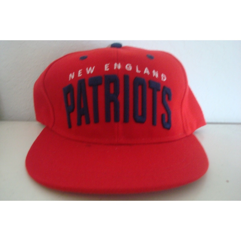 NEW ENGLAND PATRIOTS SCRIPT BEER PROMO SNAPBACK DEADSTOCK HAT CAP VINTAGE A4